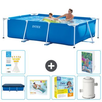 Intex Piscina Con Estructura Rectangular - 260x160x65 Cm - 7-piezas S135