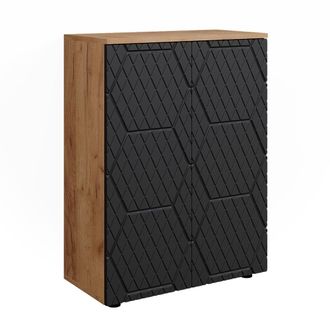 Vicco Mueble Midi Irma, Rayas Antracita, 60 X 81 Cm