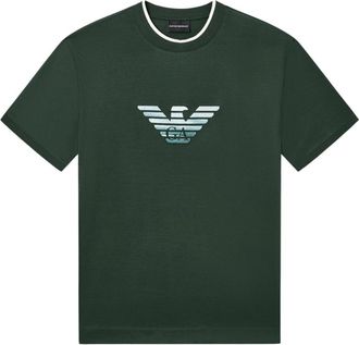 Emporio Armani Slim-fit T-shirt - Heren - T-shirts - Groen - L - Katoen - Tops