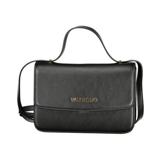 Valentino Handbags, female, Black, Size: ONE SIZE Polyurethane Handbag with Sleek Design