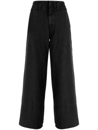 Sea New York high-rise wide-leg trousers - Black