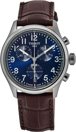 Tissot Chrono L 42mm Blue Dial Leather Strap Mens Watch T116.417.16.042.00