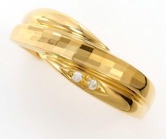 C&A Yellow Gold Yellow Gold (18K) Band Ring (Pre-Owned)