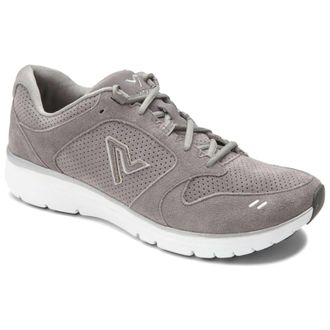 Vionic Revive Suede Mens Low Top Trainers - Grey - Size:UK 10.5