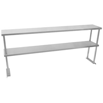 MonsterShop Kukoo Double Tier Steel Over-shelf 1800mm in Silver