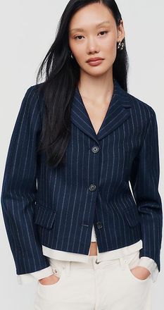 Rag & Bone Lawrence Wool Blend Cropped Blazer Jacket