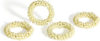 Tiramisu Pure Elegance 4-Pack Napkin Rings in Ivory at Nordstrom Rack