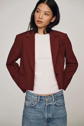 Maeve Crop Boxy Blazer Jacket