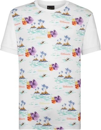 Billionaire Boys Club T-Shirt Round Neck Palms - Heren - T-shirts - Veelkleurig - S - Katoen - Tops