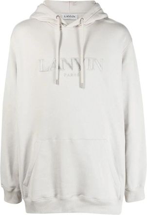 Lanvin Classic Paris Hoodie - Heren - Hoodies - Beige - L - Katoen - Hoodies & sweatvesten