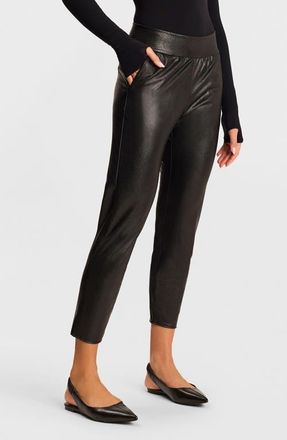Commando Faux Leather Cigarette Pants in Black at Nordstrom, Size X-Small