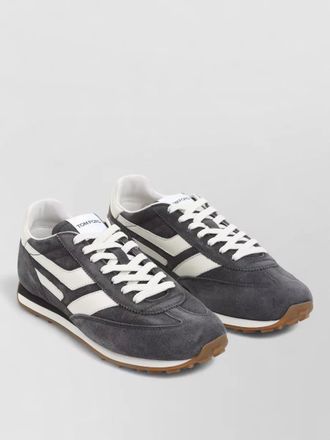 Tom Ford mick calf leather sneakers suede panels