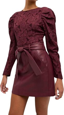 Marie Oliver Ingrid Top In Merlot