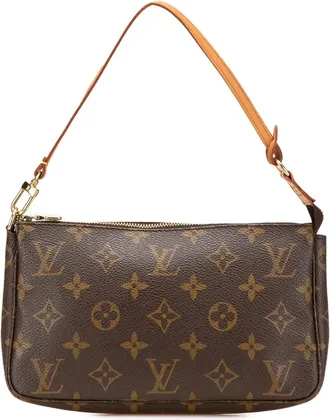 Louis Vuitton Borsa a spalla Pochette Accessoires con monogramma 2001 - Marrone