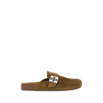 Tory Burch Mellow Mule - Dames - Slip ons - Groen - 39 1/2 EU - Leer - Schoenen