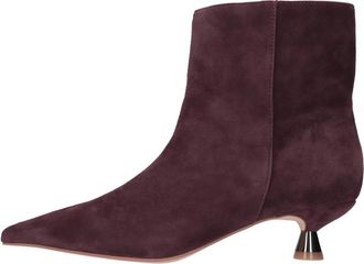 Alma En Pena Suedevino Enkellaarsjes - Dames - Laarzen met Hak - Rood - 38 EU - Leer - Schoenen