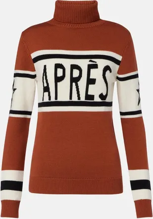 Perfect Moment Schild intarsia wool turtleneck sweater
