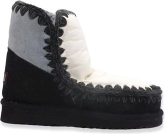 Mou Schoenen, Dames, Zwart, 37 EU, Leer, Lace-up Laarzen