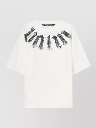 Palm Angels cotton oversized logo-print t-shirt