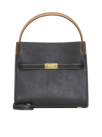 Tory Burch Double Lee Radziwill Leather Handbag