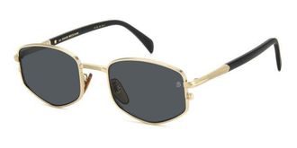 David Beckham DB 1129/S RHL/IR Mens Sunglasses Gold Size 52