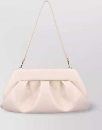Themoir&egrave; pleated clutch and shoulder strap