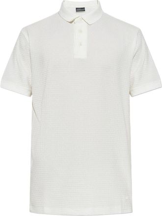 Emporio Armani Printed Cotton Polo Shirt