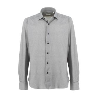 Xacus Overhemd met semi-Franse kraag - Heren - Casual Overhemden - Grijs - 3XL - Overhemden