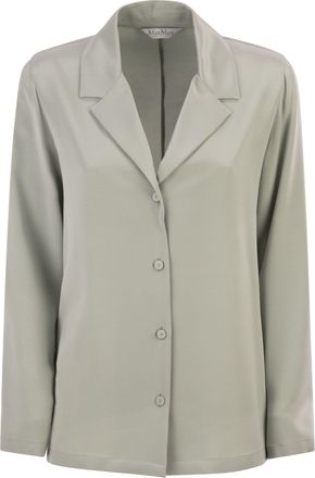 Max Mara Mxpaedo zijden satijnen overhemd