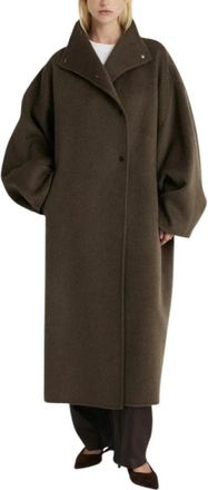 Margaux Lonnberg Jasper Jas - Dames - Mantel - Bruin - M - Wol - Jassen