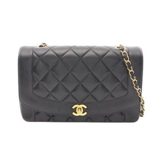 Chanel Pre-owned Vintage Schoudertas - Dames - Pre-owned - Zwart - Maat: ONE Size Leer