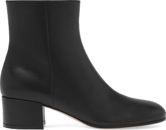 Gianvito Rossi Joelle 45 Booties in Black Leather at Nordstrom, Size 34.5