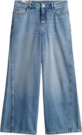 OPUS Meddy loosy - Dames - Jeans - Blauw - Maat: S Katoen