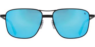 American Optical Airman Polarized 1BMNP Mens Sunglasses Black Size 56