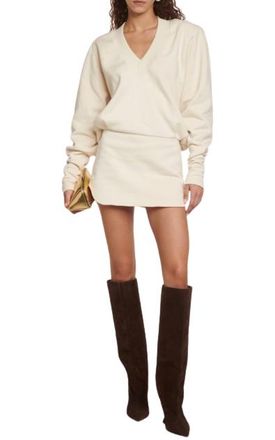 The Attico Gael cotton jersey sweatshirt dress Size S