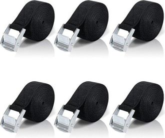 OEM Correas De Trinquete Cortas - 2 M, 6 Unidades Para Bicicleta, Coche Y Camping