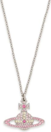Vivienne Westwood Kika Crystal-embellished orb Necklace - Pink - One Size