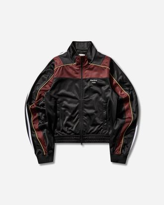 Martine Rose Shrunken Track Jacket Black / Burgundy