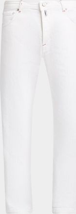 Kiton Men & apos;s Corrabo Stretch Cotton Straight Leg Five-Pocket Pants