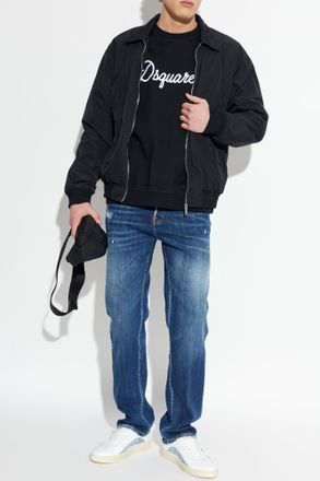 Dsquared2 Sweatshirt With Embroidered Logo, Mens, Black