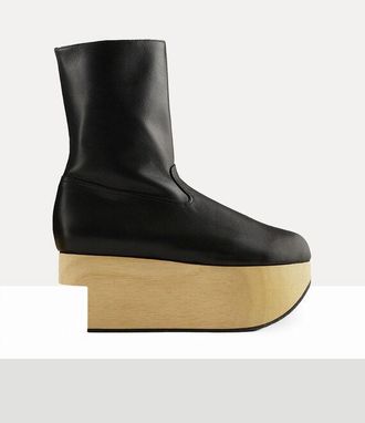 Vivienne Westwood Rocking Horse Boot Leather Black 6-39 Unisex