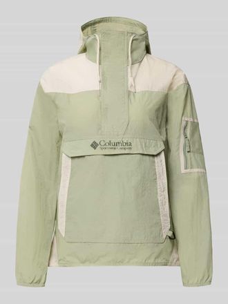 Columbia Regular Fit Windbreaker mit Logo-Print Modell Challenger in Khaki, Gr&ouml;&szlig;e XL