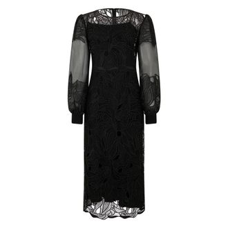 Alberta Ferretti Dames, Jurken, Zwart, Maat: S Chiffon