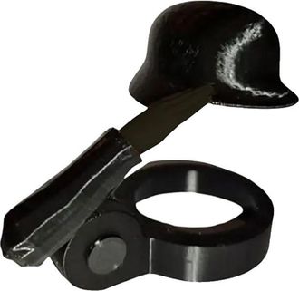 OEM Tap&oacute;n Para Botella De Cerveza, Dise&ntilde;o De Saludo Militar, Funci&oacute;n Antipolvo, Totalmente Negro, 3 Unidades