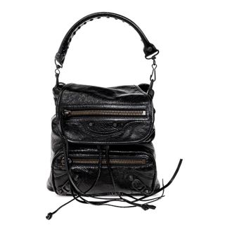Balenciaga Le City Backpack Mini - Dames - Tassen - Zwart - Maat: ONE Size Katoen