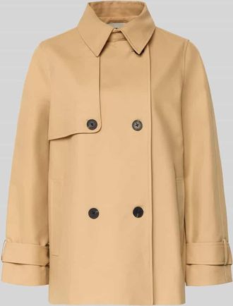 Stefanel Trenchcoat mit &Auml;rmelriegeln in Beige, Gr&ouml;&szlig;e XS