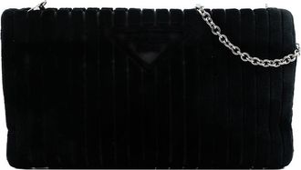 Prada Pre-owned Prada Ricamo Velluto Pochette Crossbody KYVCNO2A2ZYBWQFC