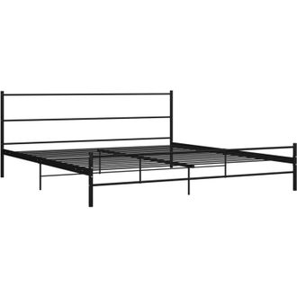 vidaXL Estructura De Raza Negra De 200x200 Cm Negro