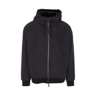 Moose Knuckles Jassen, Heren, Zwart, M, Leer, Roland Reversible Bunny Jas