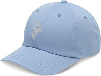 tentree Flower Embroidery Peak Hat in Lakeside Blue/white Oak at Nordstrom